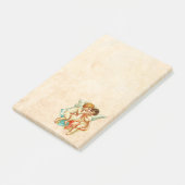 Vintage Ephemera Angel Cherubs Illustration Post-it Klebezettel (angewinkelt)