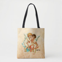 Vintage Ephemera Angel Cherubs Illustration Tasche