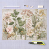 Vintage-Ephemera-Botanik-Collage Seidenpapier (Handwerk)
