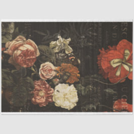 Vintage Ephemera Decoupage Antique Floral Seidenpapier