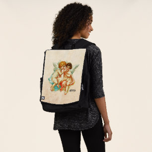 Vintage-Ephemera-Engel-Cherubim-Illustration Rucksack