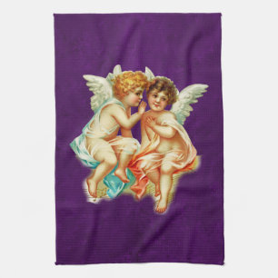 Vintage-Ephemera-Engel-Cherubs-Illustration Geschirrtuch