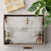 Vintage Ephemera Script Bee Decoupage Seidenpapier (Geschenk)