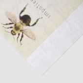 Vintage Ephemera Script Bee Decoupage Seidenpapier (Detail)