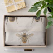 Vintage Ephemera Script Bee Decoupage Seidenpapier (Geschenk)