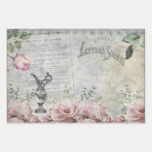 Vintage-Ephemera Shabby Chic Geschenkpapier Set (Vorderseite 2)