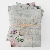 Vintage-Ephemera Shabby Chic Geschenkpapier Set (Beispiel)
