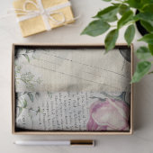 Vintage Ephemera Shabby Chic Seidenpapier (Geschenk)