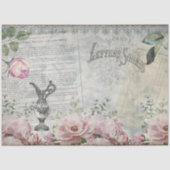 Vintage Ephemera Shabby Chic Seidenpapier (Vorderseite)