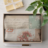 Vintage Ephemera und Florals Decoupage Seidenpapier (Geschenk)