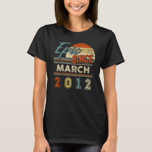 Vintage Epic seit März 2012 10-jähriger Geburtstag T-Shirt