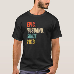 Vintage Epischer Ehemann seit 2013 9. Hochzeitstag T-Shirt
