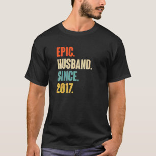 Vintage Epischer Ehemann Seit 2017 5. Hochzeitstag T-Shirt