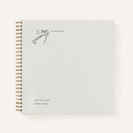 Vintage Epistolary Aesthetic Sealed Key Notizblock