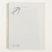 Vintage Epistolary Aesthetic Sealed Key Planer (Vorderseite)