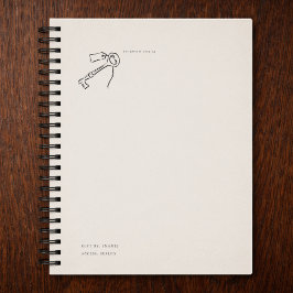 Vintage Epistolary Aesthetic Sealed Key Planer