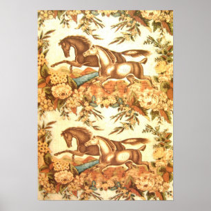 Vintage Equestrian Horse Poster