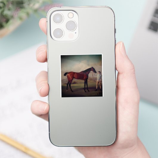 Vintage Equestrian Stickers Aufkleber (Telefon)