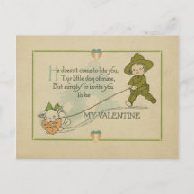 Vintage Era Valentine des Ersten Weltkriegs