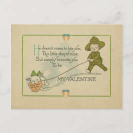 Vintage Era Valentine des Ersten Weltkriegs Postkarte