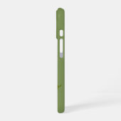 Vintage-Erbsenschoten-Muster iPhone 16 Hülle (Linke Seite)