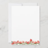 Vintage Erdbeere Berry Erster Geburtstag Party Einladung (Rückseite)