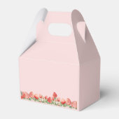 Vintage Erdbeere Berry Erster Geburtstag Party Geschenkschachtel (Rückseite)