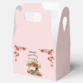 Vintage Erdbeere Berry Erster Geburtstag Party Geschenkschachtel (Geöffnet)