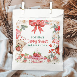 Vintage Erdbeere Berry Sweet 3. Geburtstag Geschenktütchen