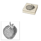 Vintage Erdbeere Botanisch Gummistempel (Stempel)