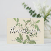 Vintage Erdbeere Dank botanischer Wasserfarbe Karte (Stehend Vorderseite)