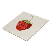 Vintage Erdbeere Fliese (Seite)