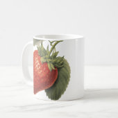 Vintage Erdbeere Kaffeetasse (Vorderseite Links)