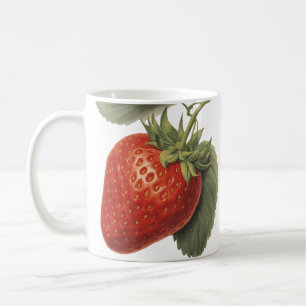 Vintage Erdbeere Kaffeetasse