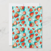 Vintage Erdbeere Retro Berry Erster Geburtstag Einladung (Vorderseite)