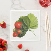 Vintage Erdbeere Serviette (Beispiel)