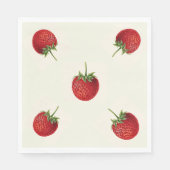 Vintage Erdbeere Serviette (Vorderseite)