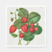 Vintage Erdbeere Serviette (Vorderseite)