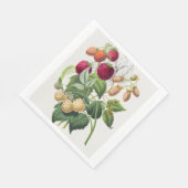 Vintage Erdbeere Serviette (Ecke)