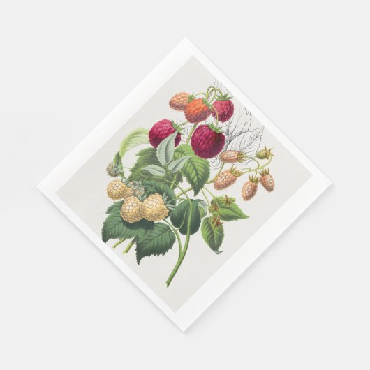 Vintage Erdbeere Serviette (Ecke)