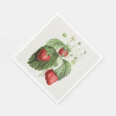 Vintage Erdbeere Serviette (Ecke)