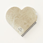 Vintage Erdbeeren auf einem alten Papier Notizblock (Rückseite)