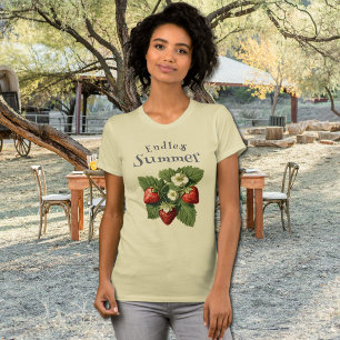 Vintage Erdbeeren - Endloser Sommer T-Shirt