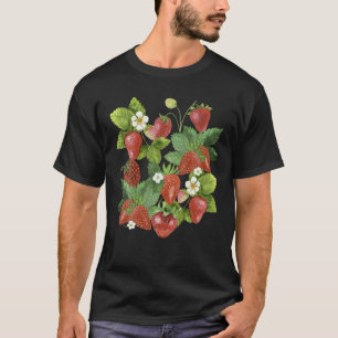 Vintage Erdbeeren Erdbeerliebhaber Frucht Beere T-Shirt