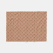 Vintage Erdbeeren Fleecedecke (Vorderseite (Horizontal))