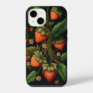 Vintage Erdbeeren iPhone 14 Hülle