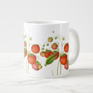 Vintage Erdbeeren Jumbo-Tasse
