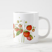 Vintage Erdbeeren-Jumbo-Tasse Jumbo-Tasse (Rechts)