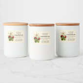 Vintage Erdbeeren Lebensmitteletikett (Flaschen)