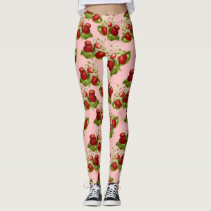Vintage Erdbeeren Leggings